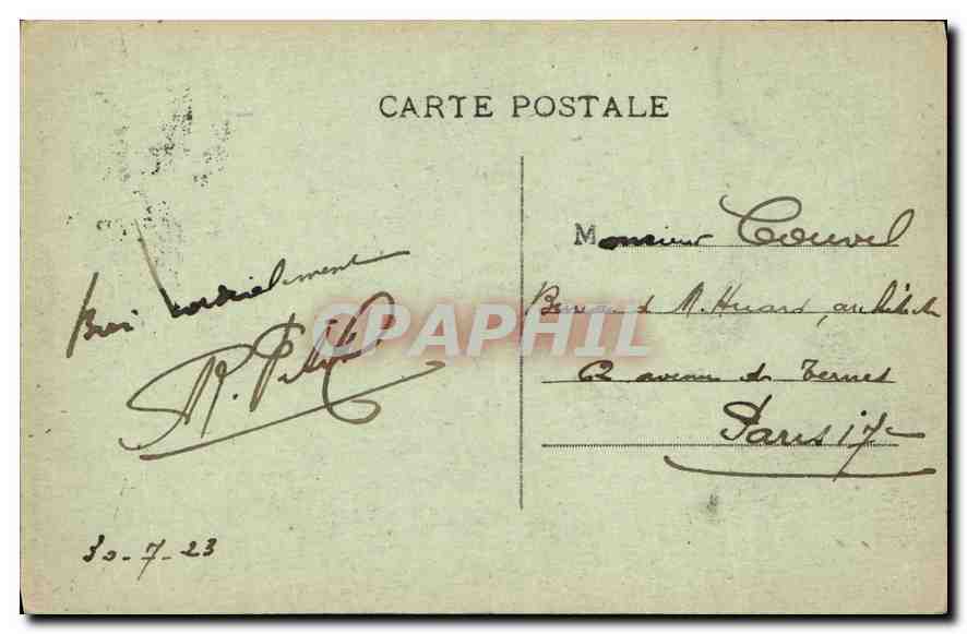 CPA Lourdes la Basilique et la Chaine des Pyrenees  — Verso