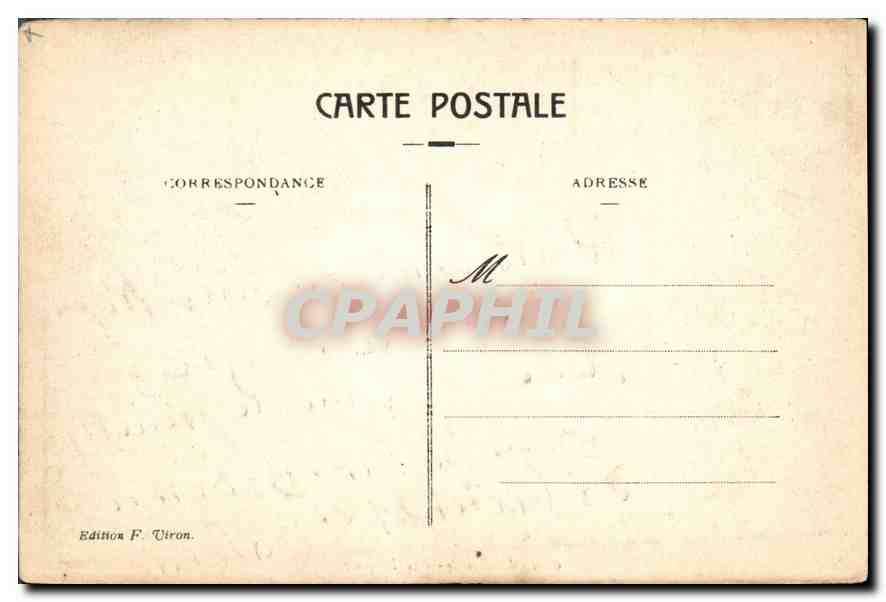 CPA Lourdes vue Laterale  — Verso