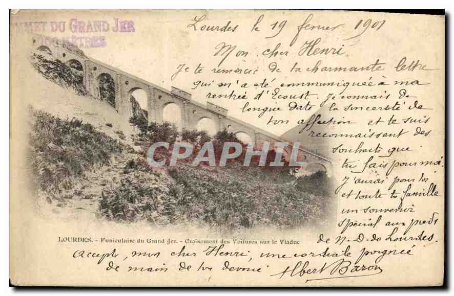 CPA Lourdes Funiculaire du Grand Jer 