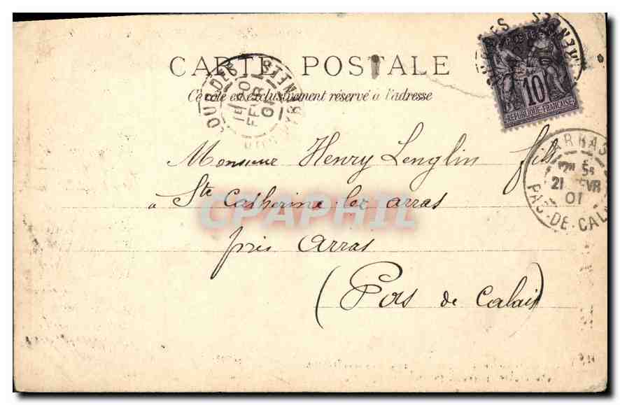 CPA Lourdes Funiculaire du Grand Jer  — Verso