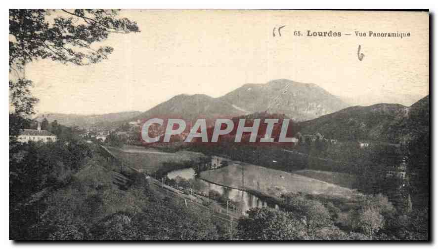 CPA Lourdes vue panoramique 