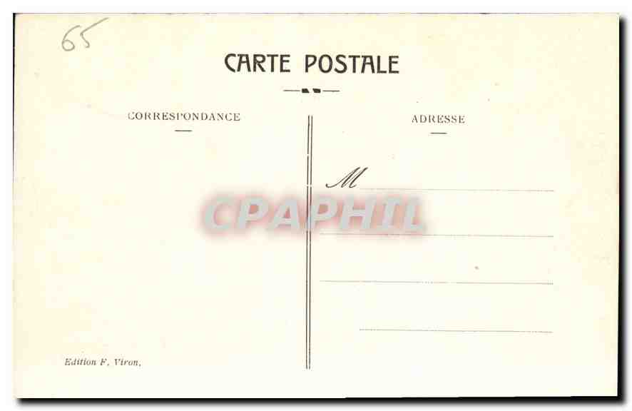 CPA Lourdes Cinquieme station du Calvaire  — Verso