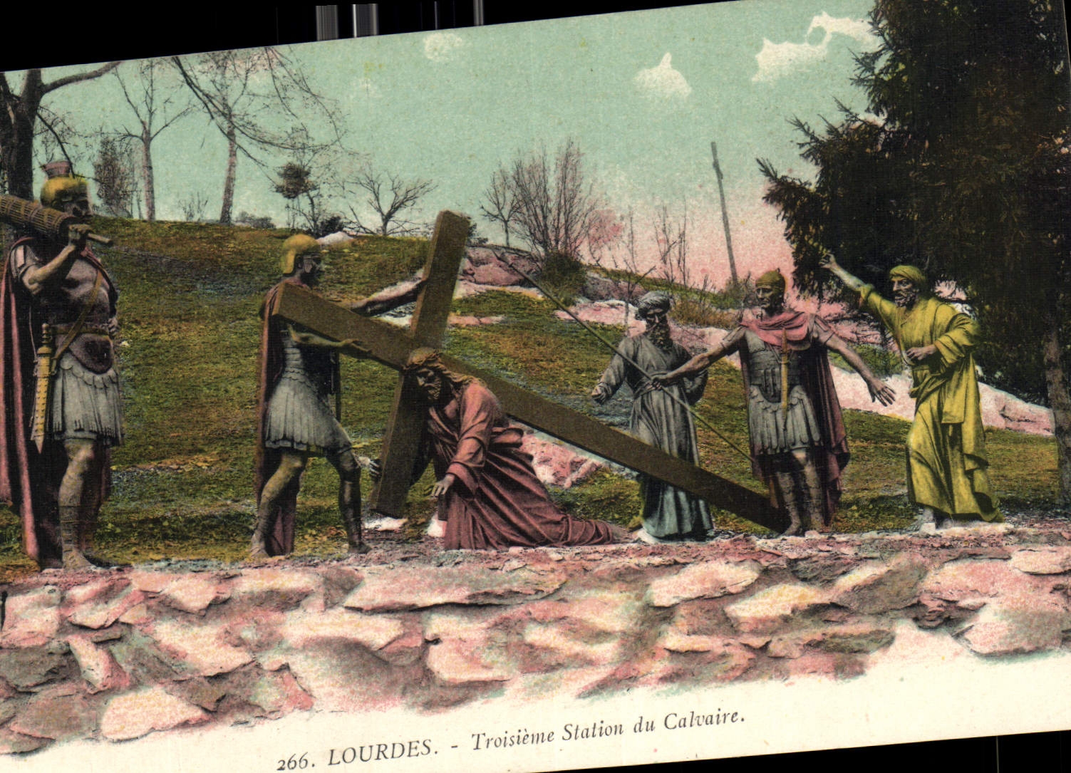 CPA Lourdes Troisieme Station du Calvaire 