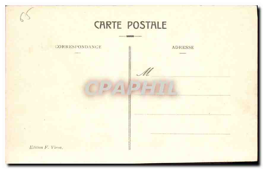 CPA Lourdes Troisieme Station du Calvaire  — Verso