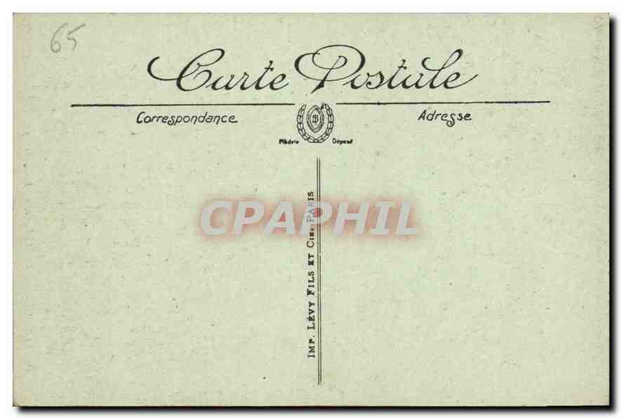 CPA Lourdes la Basilique Interieur  — Verso