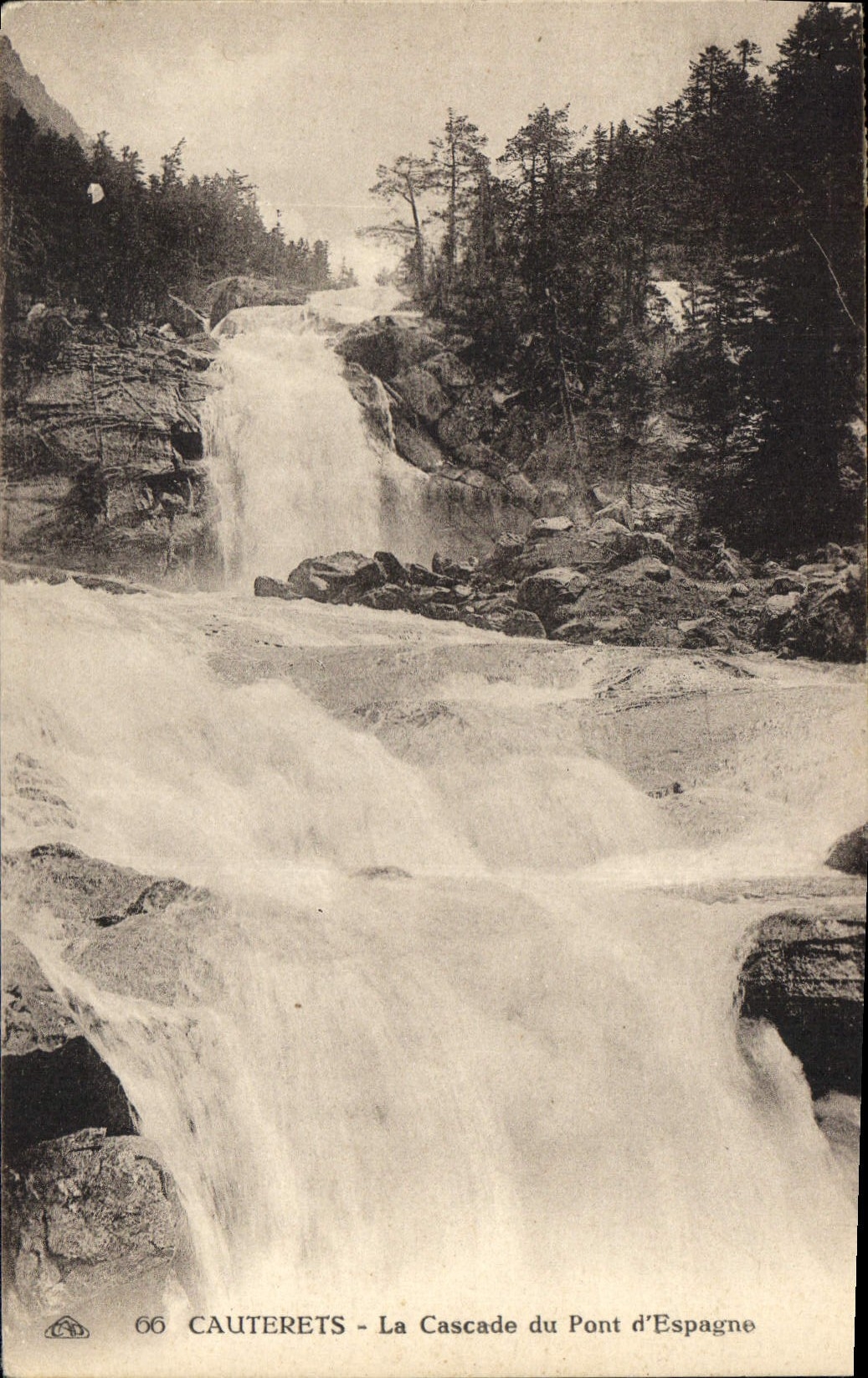 Cauterets - La Cascade du Pont d'Espagne — éditeur non identifié, n° de série 66