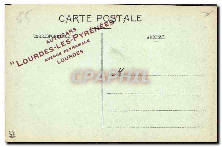 CPA Les Hautes Pyrenees Argeles Chateau de  — Rückseite