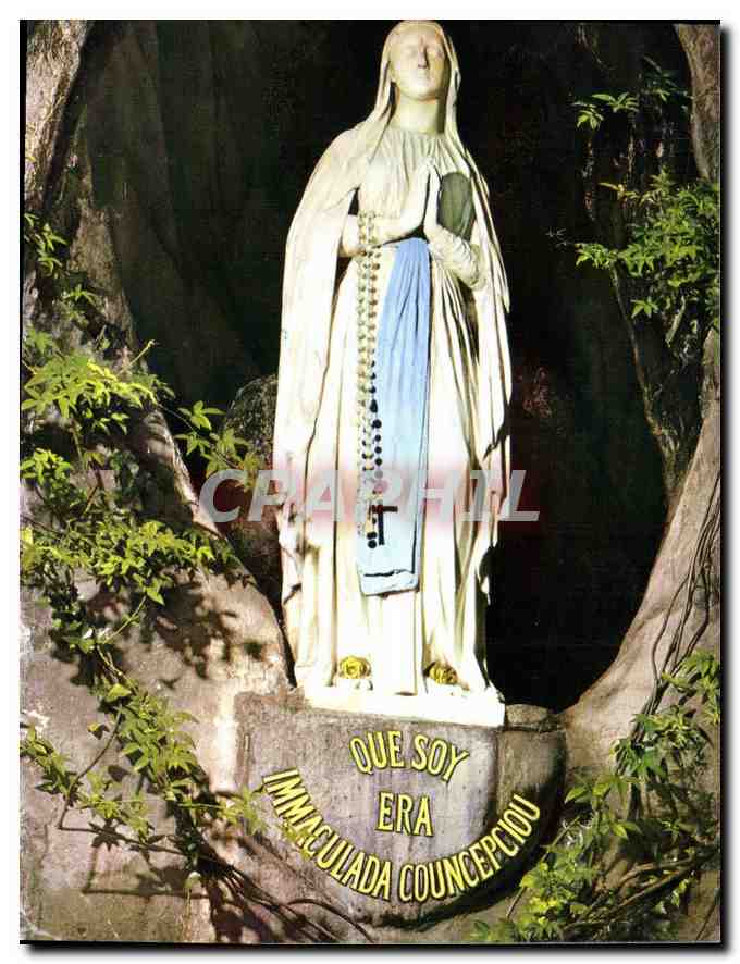 CPA Lourdes la Vierge de la Grotte Miraculeuse 