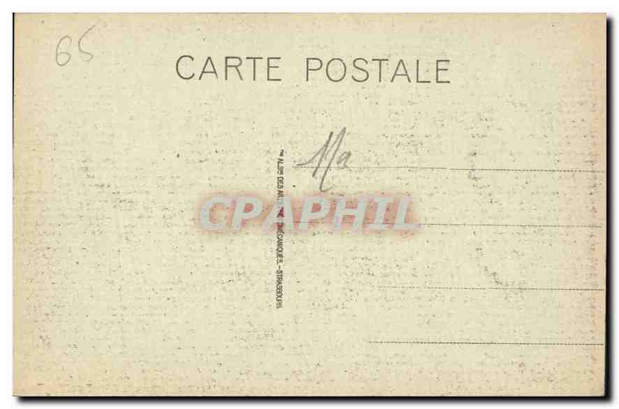 CPA Lourdes le Chateau Fort  — Verso