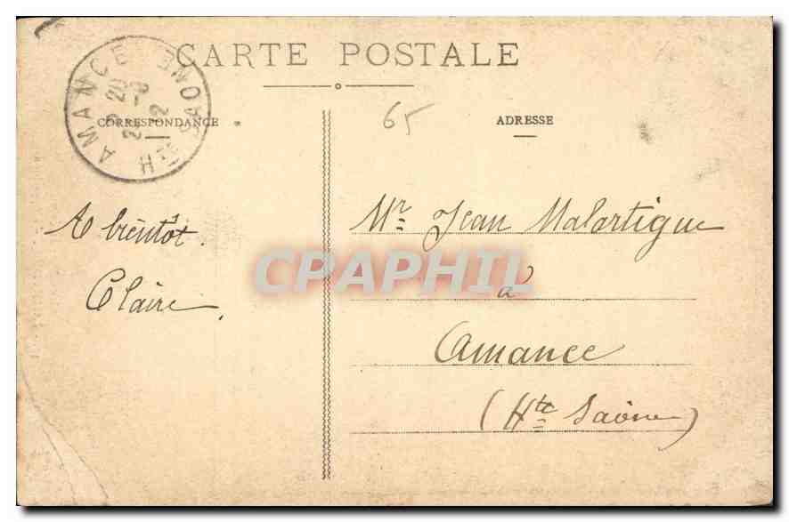 CPA Les Pyrenees Lourdes l'Apparition  — Verso