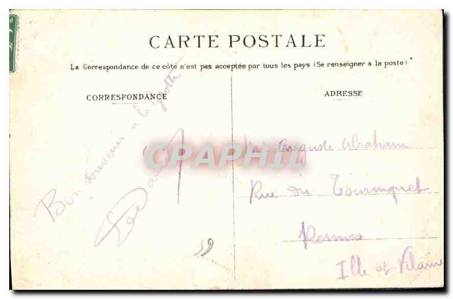 Lourdes - Apparition de la Vierge à Bernadette - Édition P. V. — Rückseite