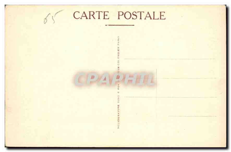 CPA La Grotte de Massabieille a Lourdes en 1858  — Verso