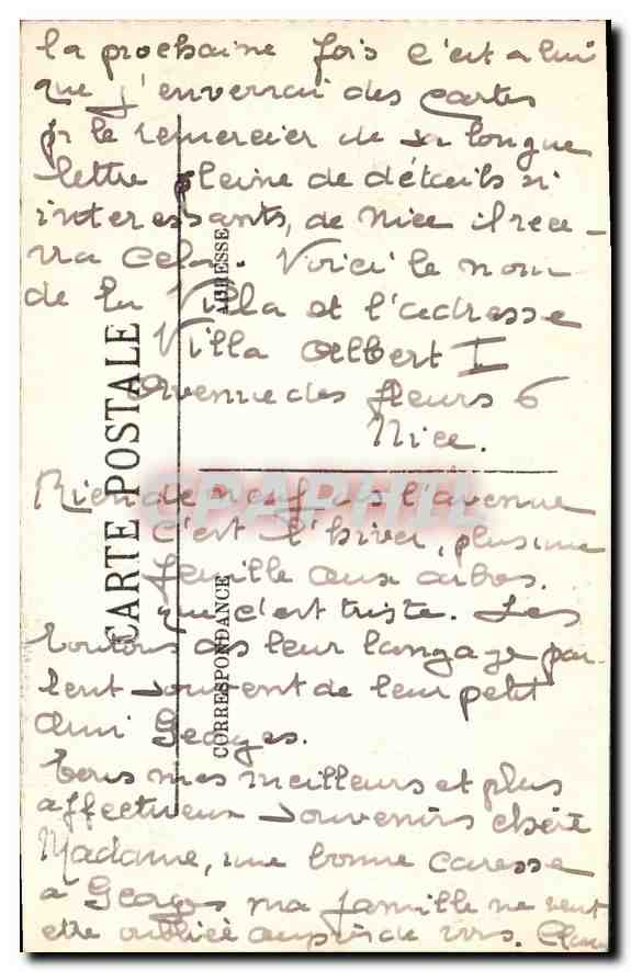 CPA Lourdes Le Chemin de Fer Funiculaire du Pic du Jer  — Verso