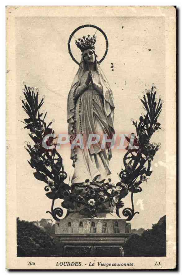CPA Lourdes La Vierge couronnee 