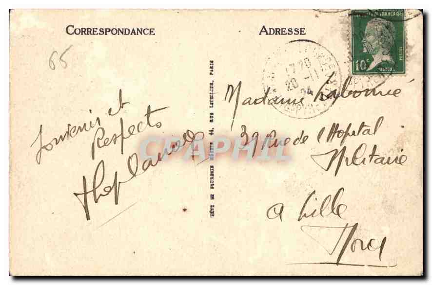 CPA Lourdes La Vierge couronnee  — Verso