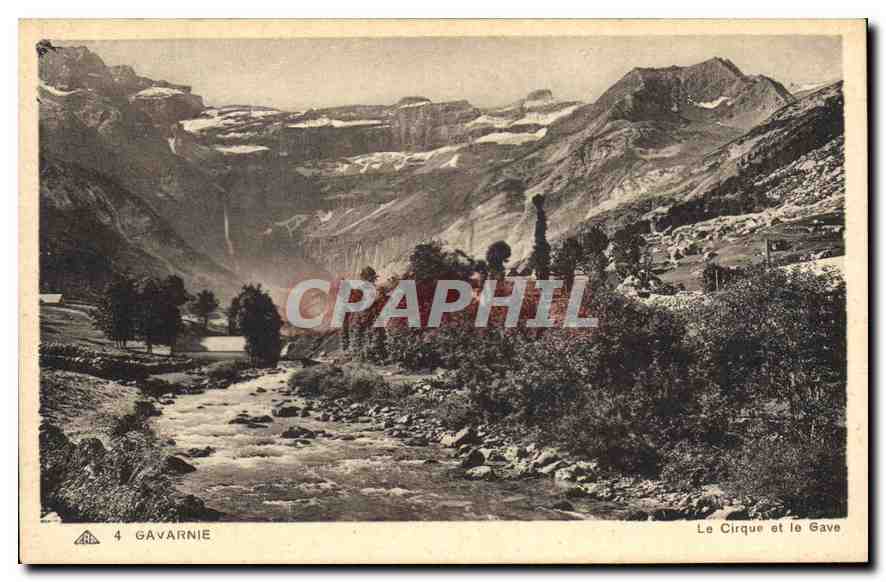 CPA Gavarnie Le Cirque et le Gave 