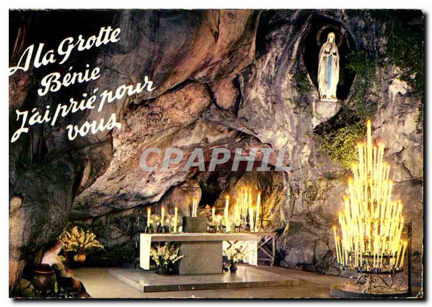 CPA Lourdes La Grotte Miraculeuse 