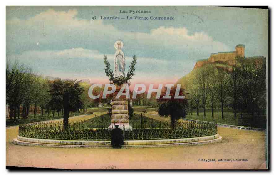 Lourdes — Die gekrönte Jungfrau — Verlag Sireygeol, Lourdes