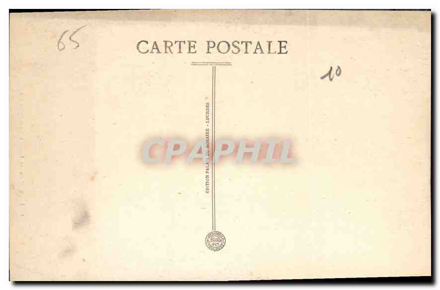 CPA Lourdes La Vierge couronnee  — Verso