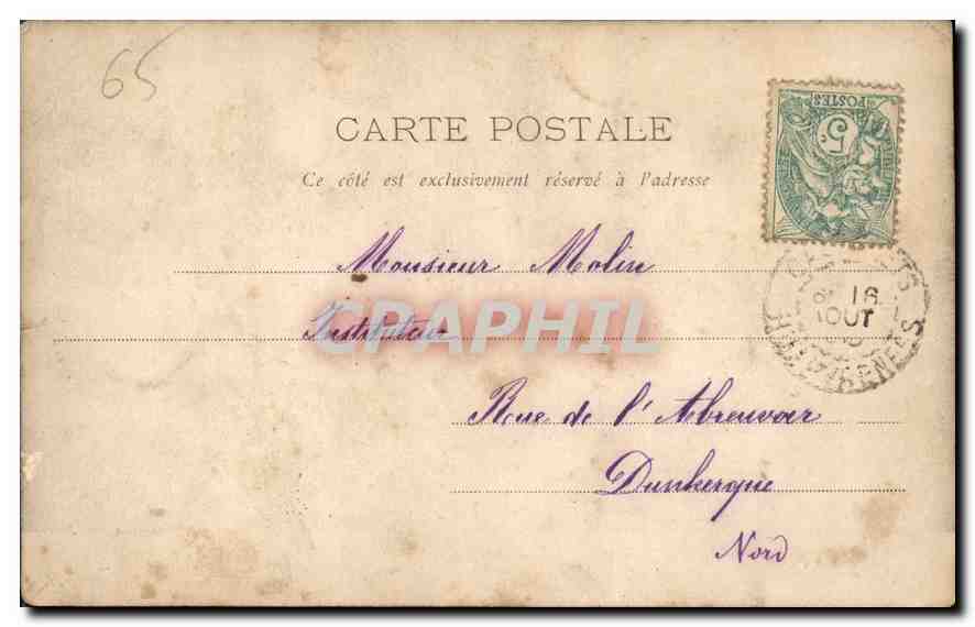 Hautes Pyrénées — Grand Glacier du Vignemale — D.T. Éditeur, Lourdes — Verso