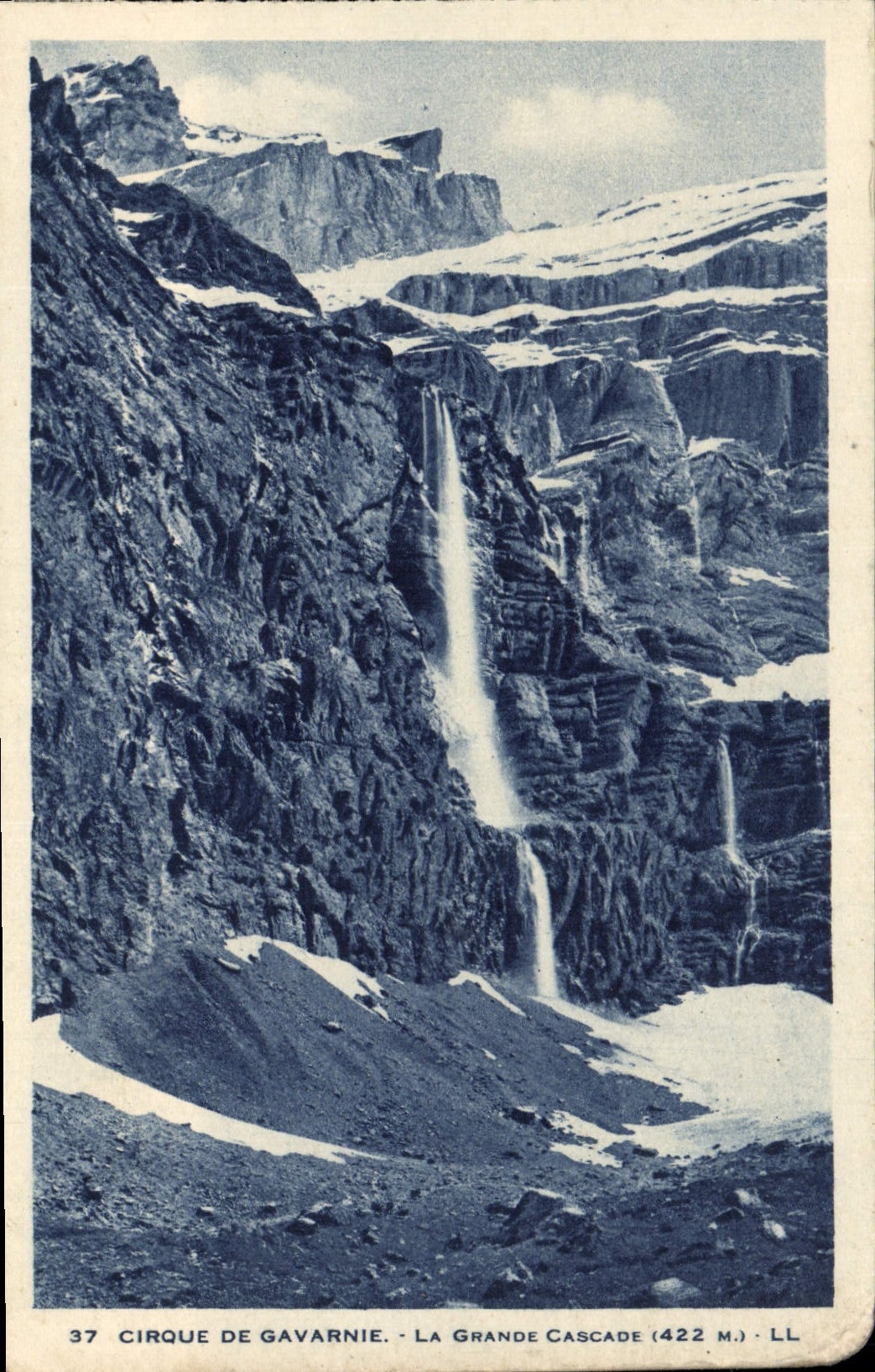 Cirque de Gavarnie — La Grande Cascade (422 m) — LL, n° 37