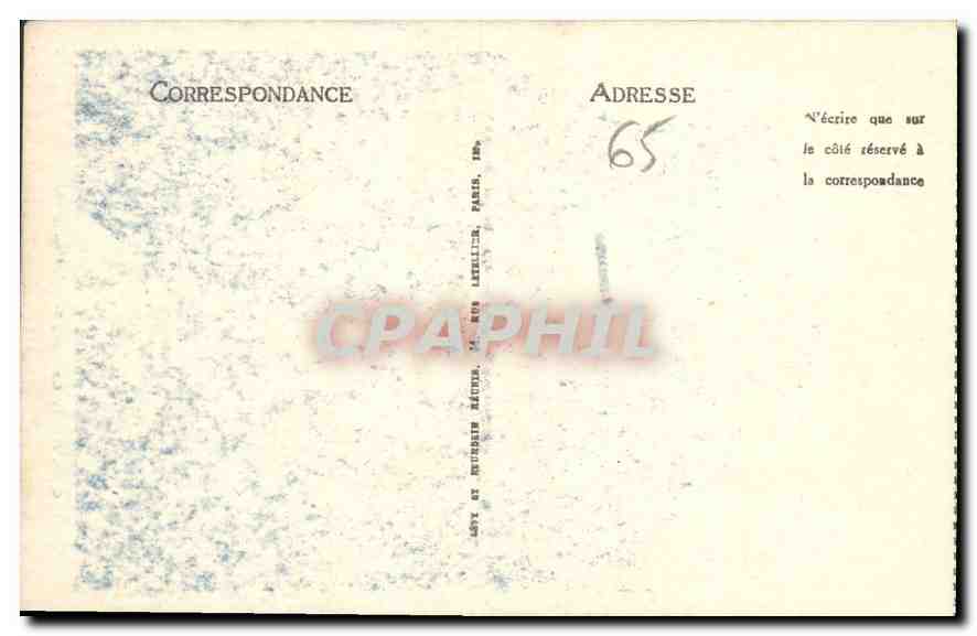 CPA Env de Cauterets Le Lac de Gaube et le Vignemale  — Verso