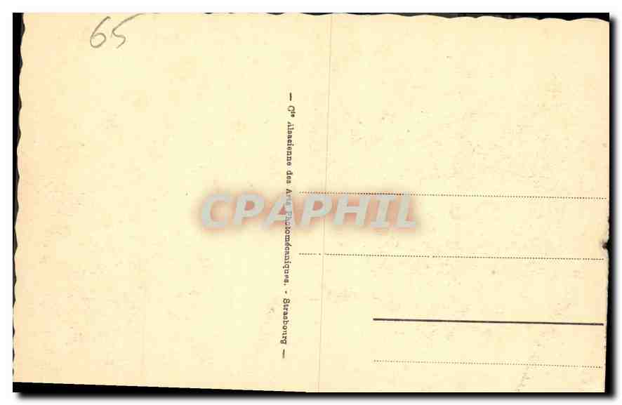CPA Loudres Le Chateau Fort et le Gave  — Verso