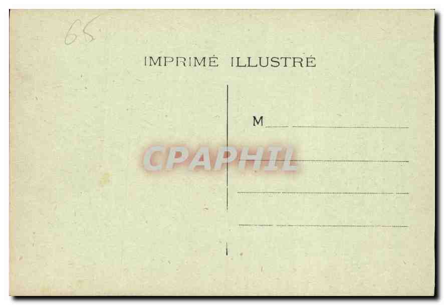 CPA Gavarnie Vue generale du village et du Cirque  — Verso