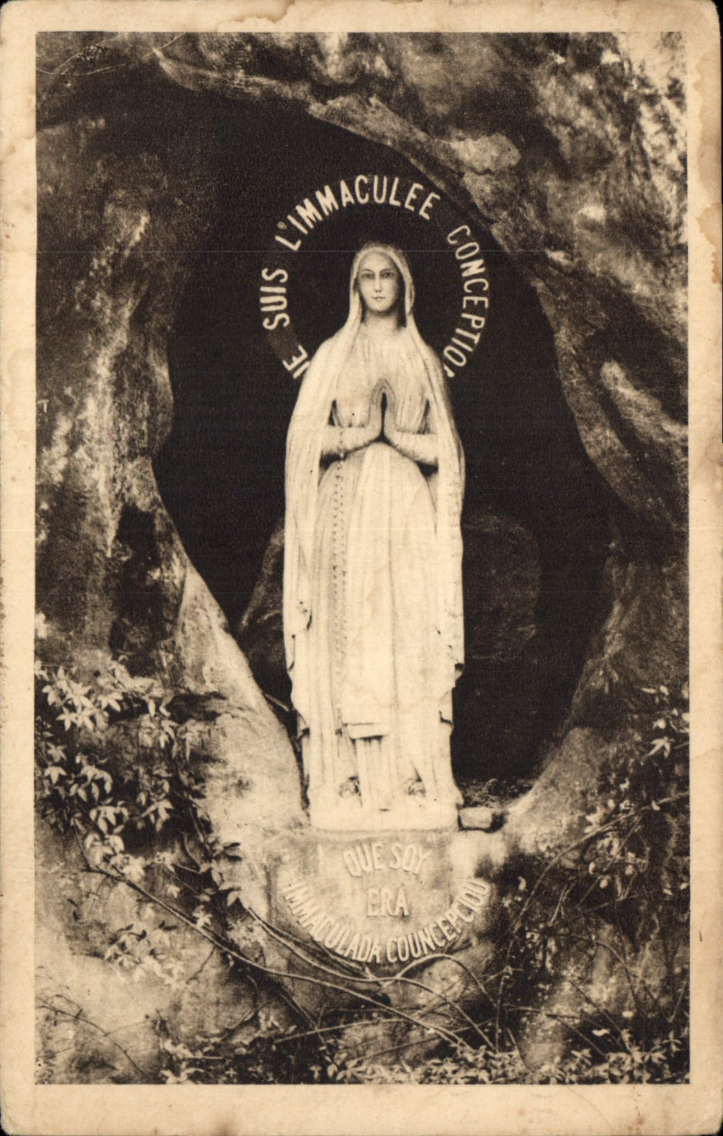 CPA Lourdes Vierge