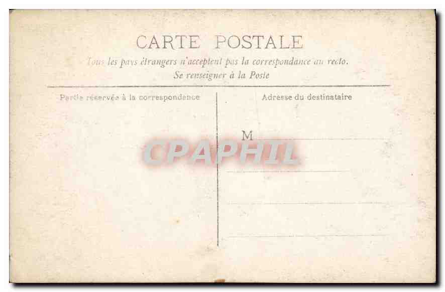 CPA Lourdes Vierge — Verso