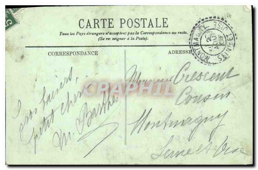 CPA Lourdes Notre Dame de Lourdes  — Verso