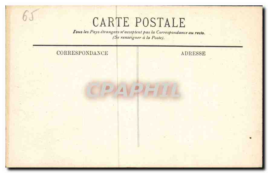 CPA Lourdes Vue generale et la Basilique  — Verso
