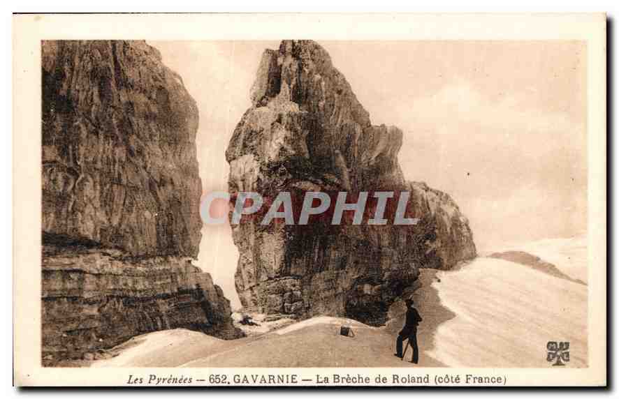 CPA Les Pyrenees Gavarnie La Breche de Roland core France 