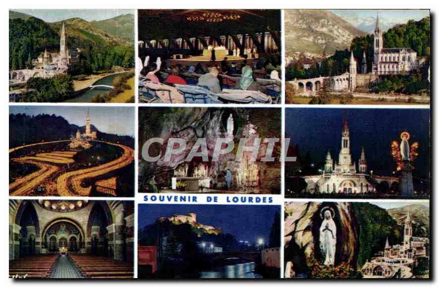 CPA Souvenir de Lourdes 