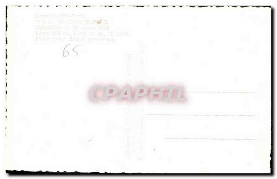 CPA Lourdes  — Verso