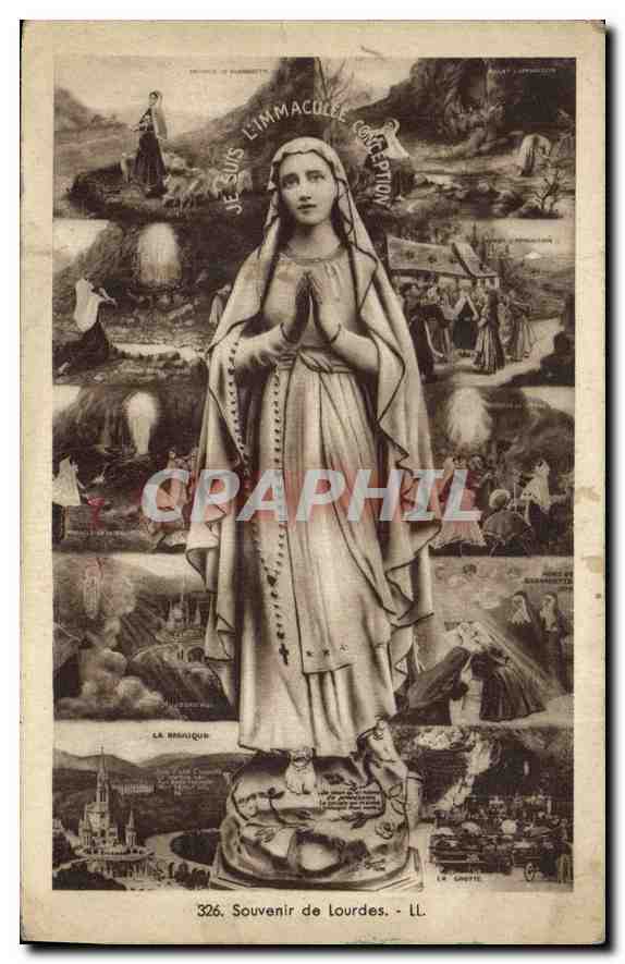 CPA Souvenir de Lourdes 