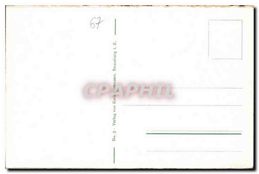 CPA Strasbourg Panorama pris de l'hopital  — Verso
