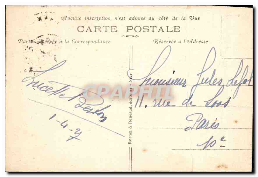 CPA Monte Carlo Les Jardins et le Casino  — Rückseite