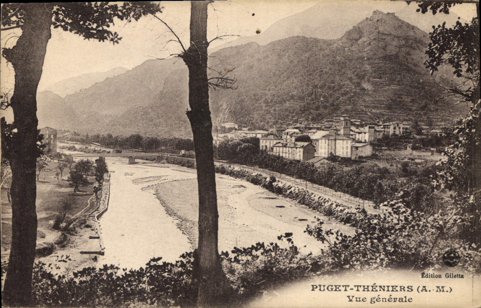 Puget-Théniers — Vue générale — Édition Gilletta (A.M.)