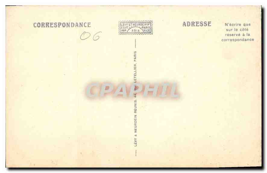 CPA Monte Carlo Vue generale prise de Monaco  — Rückseite