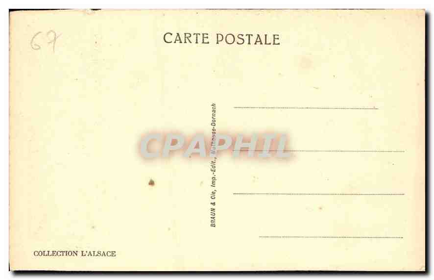 CPA Strasbourg Place de la Republique et Palais du Rhin Ancien Palais Imperial  — Verso