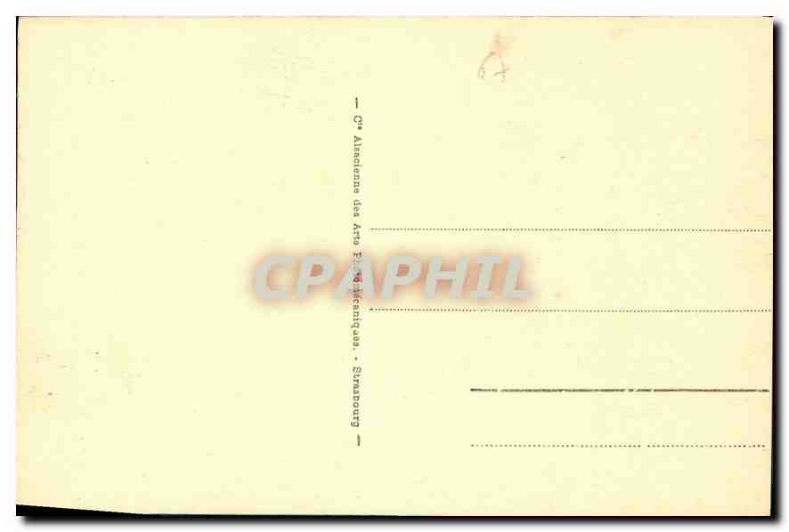 CPA Obernai Nid de Cigognes  — Rückseite