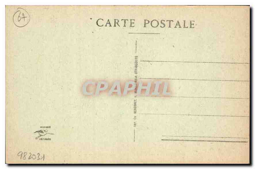 CPA Catehdrale de Strasbourg Les Vierges sages  — Back