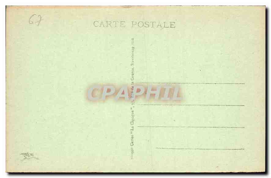 CPA Strasbourg Eglise Saint Thomas Tombeau de Maurice de Saxe  — Back