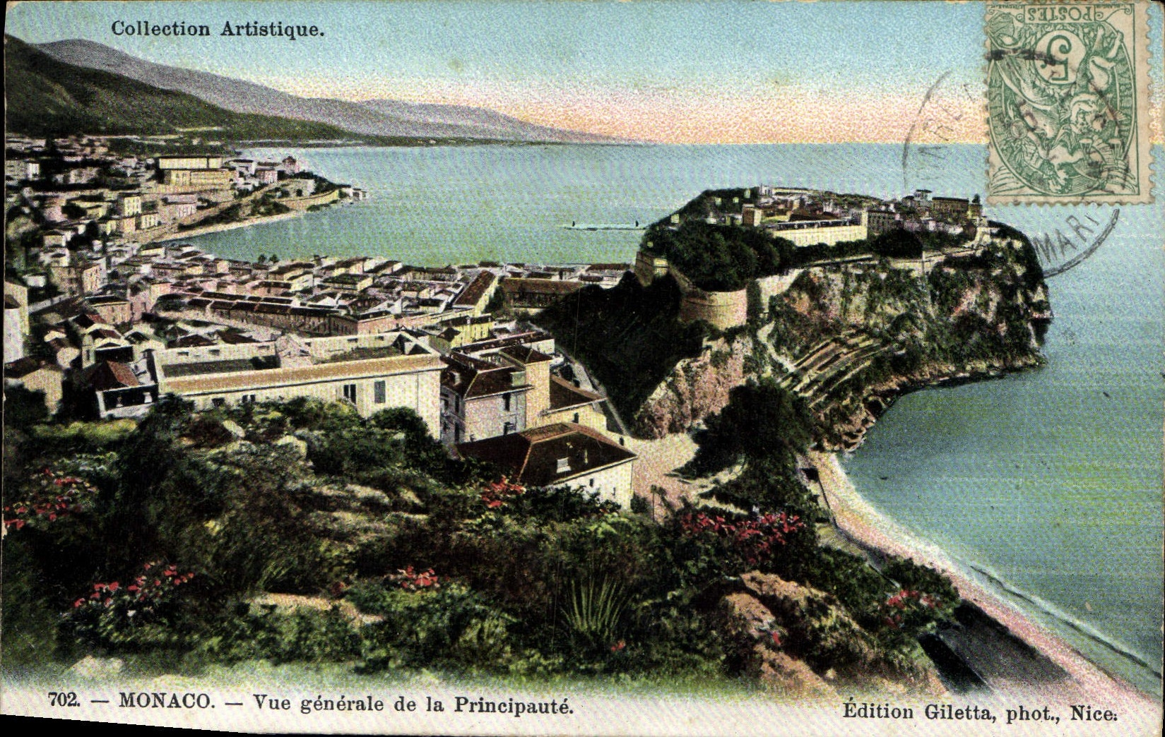 CPA Monaco Vue generale de la Principaute 