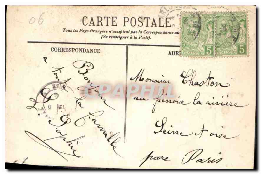 Monte-Carlo — Le Tir aux Pigeons et le Casino vus de la Mer — LL. N° 136 — Rückseite