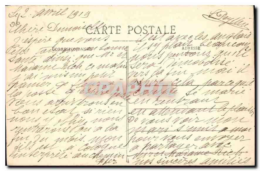 CPA Monte Carlo Le Casino entre les Palmiers  — Rückseite