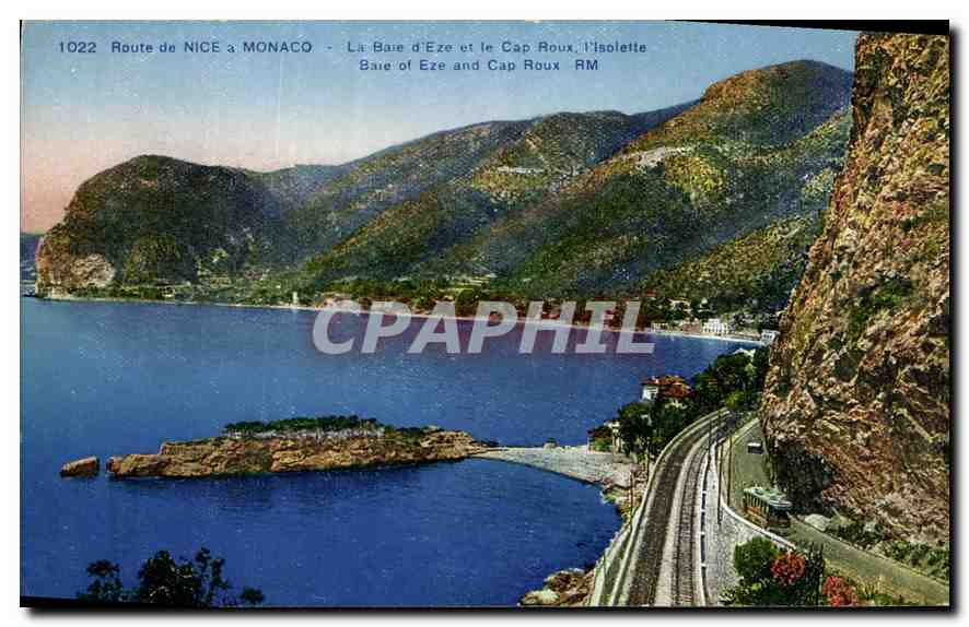 CPA Route de Nice a Monaco La Baie d'Eze et le Cap Roux 