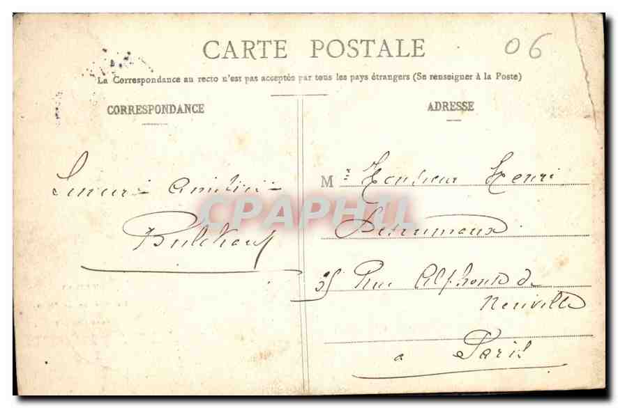 Thilay — Le Roc de la Tour (472 mètres) — Chaumontier-Richard, édit., Mézères — Verso