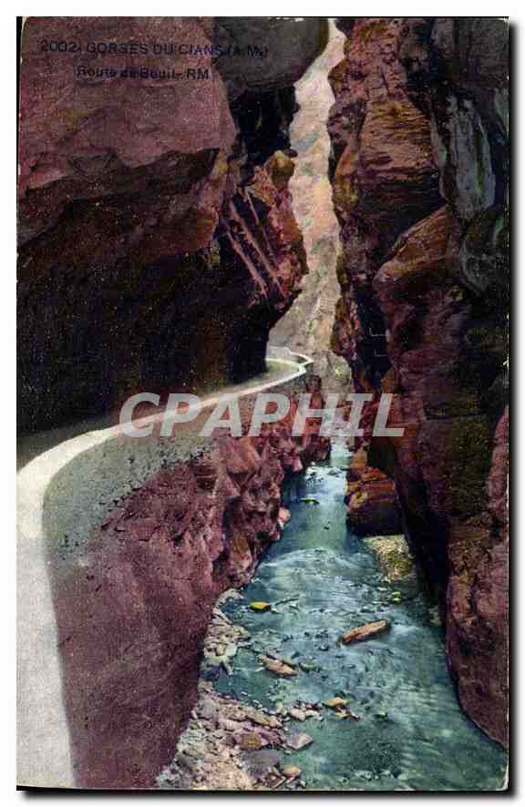 CPA Gorges du Cians A M Route de Beuil 